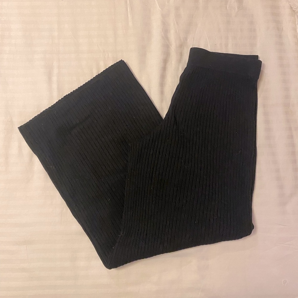 Black Knit Pants